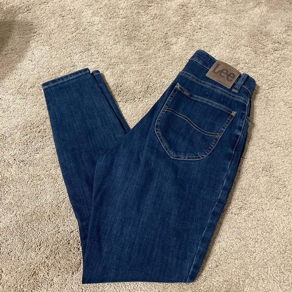 Lee Women's Dark Blue High Rise Jeans